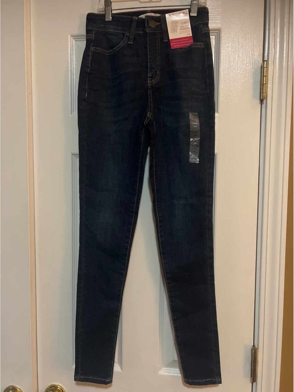 So Curvy High Rise Jegging Jeans Size 0/24W Dark Wash